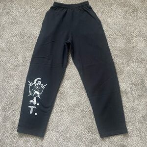 NOVA MEN Men's Black Fleece G.O.A.T. Graphic Sweatpants - M